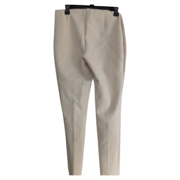 Anne Klein Cream Faux Suede Straight Leg Pull-On Pants Size S - Picture 3 of 5